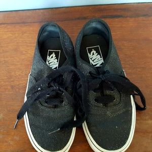 Sparkle black vans